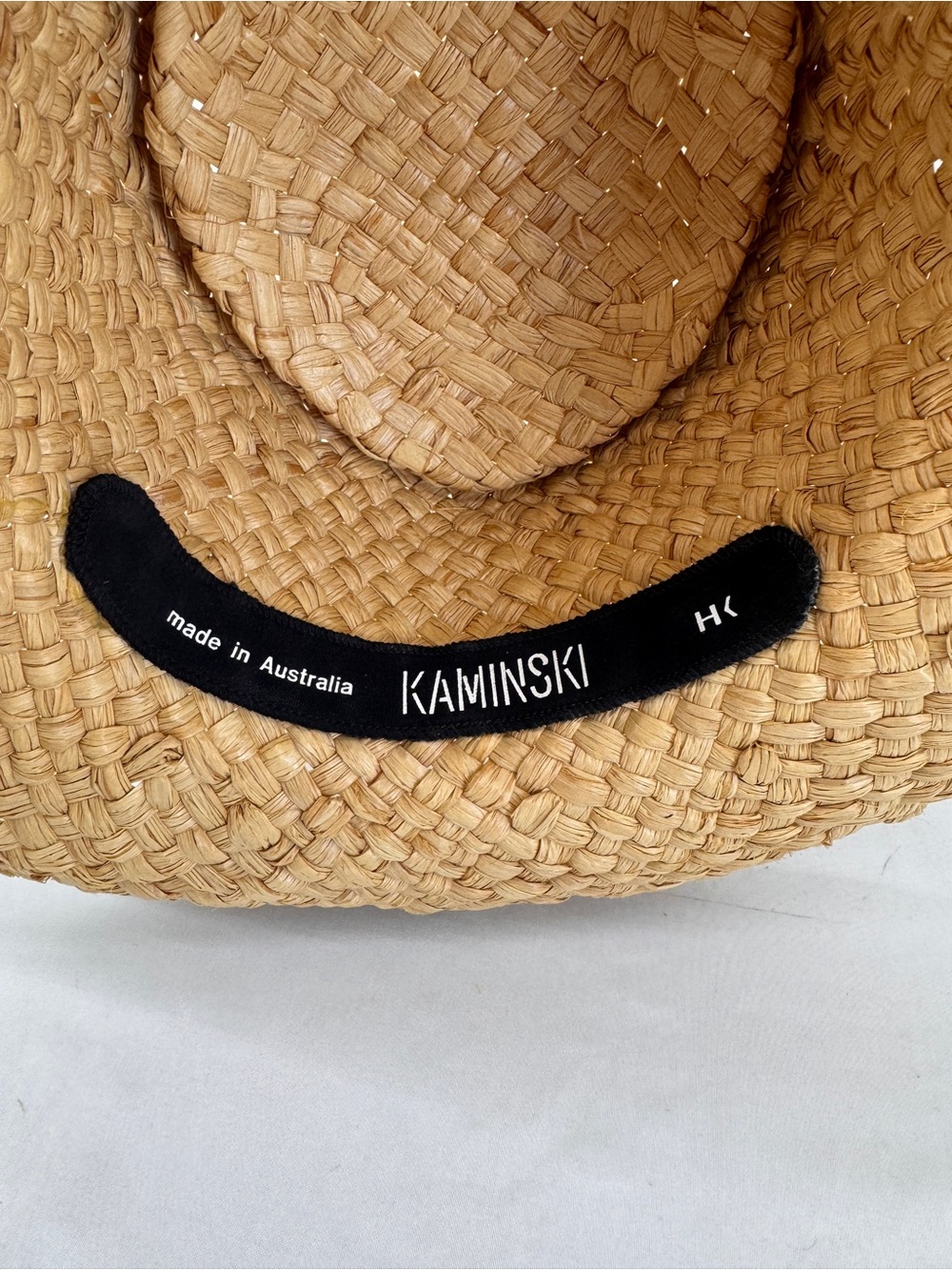 VINTAGE Rare 1980s Helen Kaminski Safari Fedora Straw Hat - Made in Australia - Picture 5 of 15